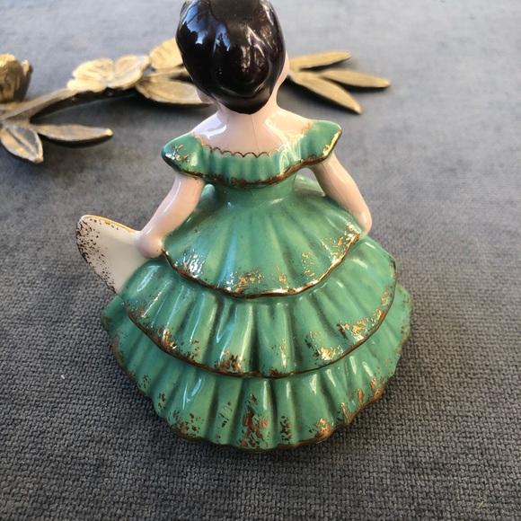 Vintage 60s porcelain doll decor figur figurine - Picture 5 of 5